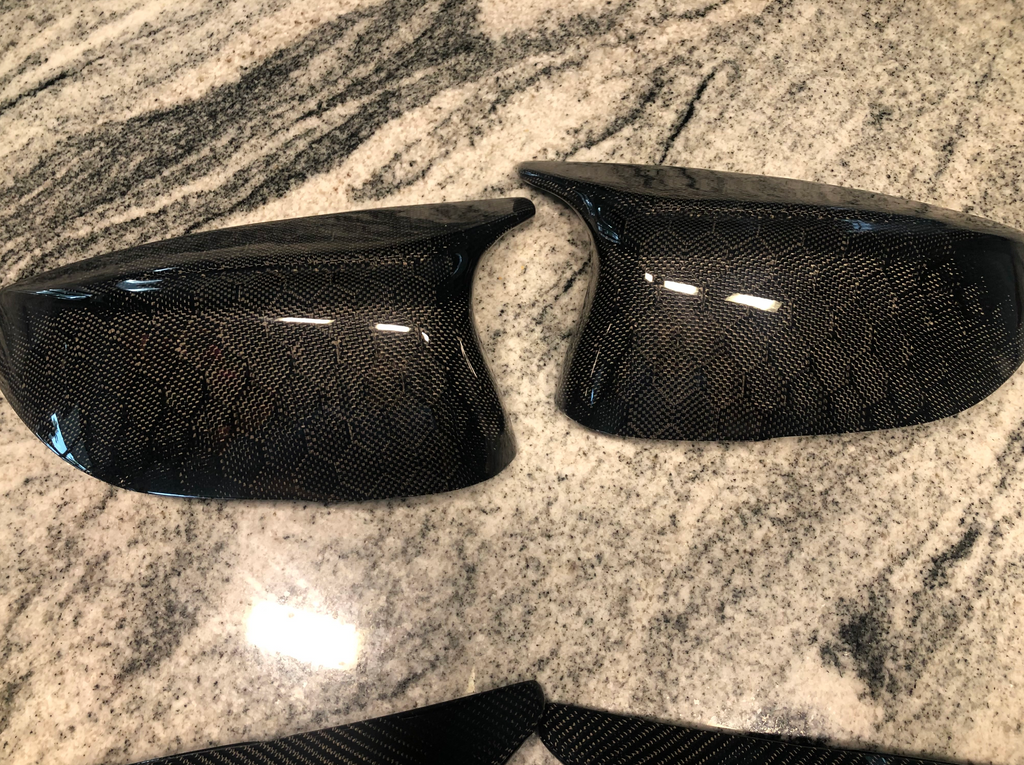 Infiniti Q50 Q60 Carbon Fiber M-Style Mirror Replacement L+R