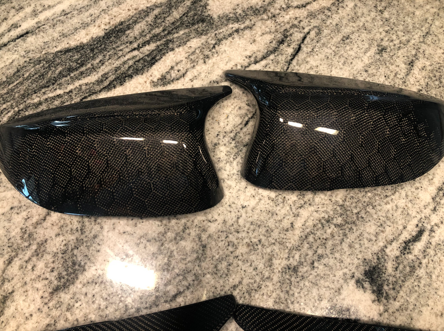 Infiniti Q50 Q60  Carbon Fiber M-Style Mirror Replacement L+R - Alliance Carbon