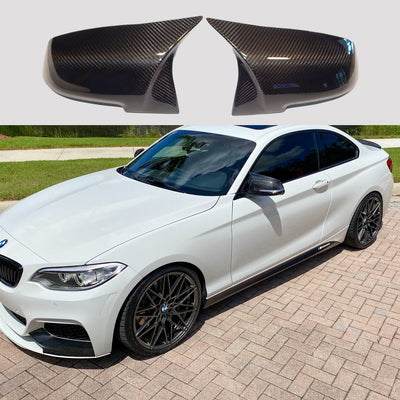 BMW F22/F30/F32 M Styled Carbon Fiber Mirror Caps - Alliance Carbon