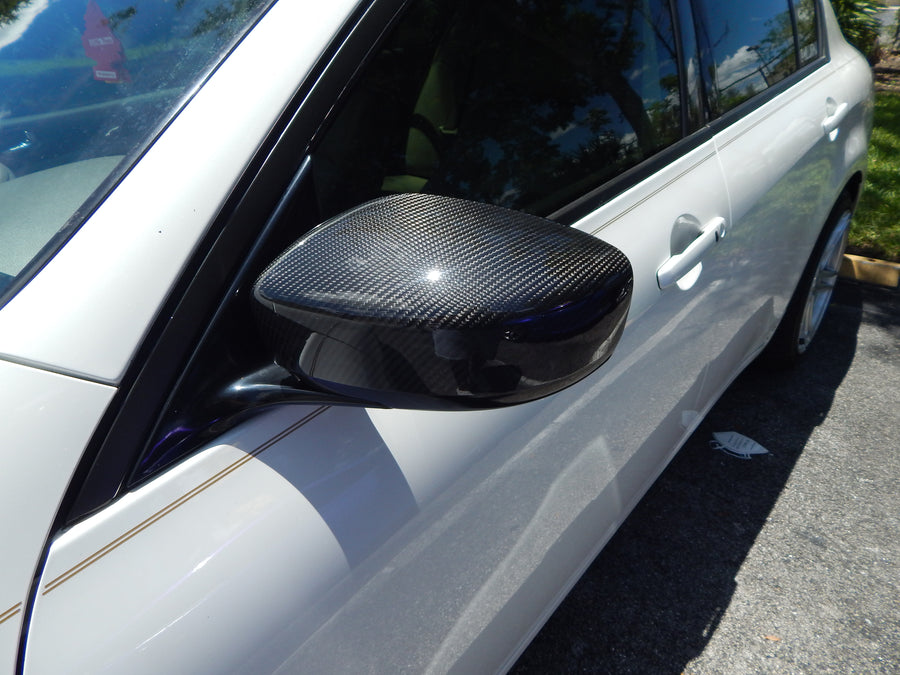 G37 Carbon Fiber Mirror Cap Set - Alliance Carbon