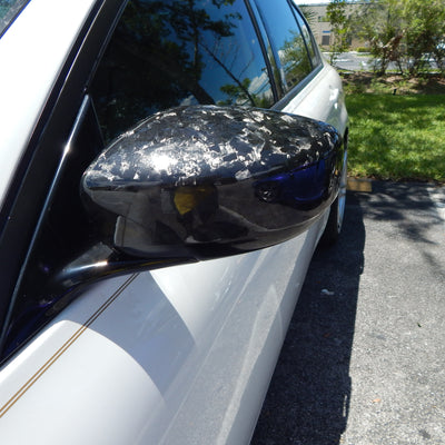 G37 Forged Carbon Fiber Mirror Cap Set - Alliance Carbon