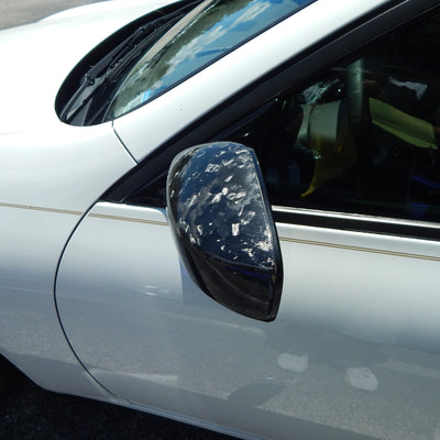 G37 Forged Carbon Fiber Mirror Cap Set - Alliance Carbon