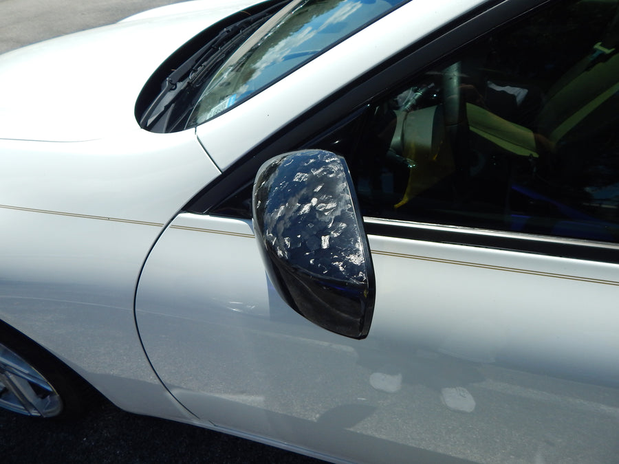 G37 Forged Carbon Fiber Mirror Cap Set - Alliance Carbon