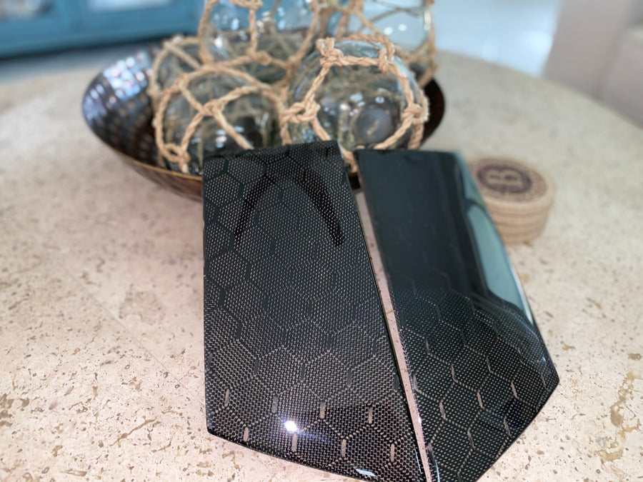 370z HoneyComb Carbon Fiber B Pillar Replacements - Alliance Carbon