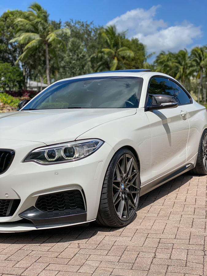 BMW F22/F30/F32 M Styled Carbon Fiber Mirror Caps - Alliance Carbon