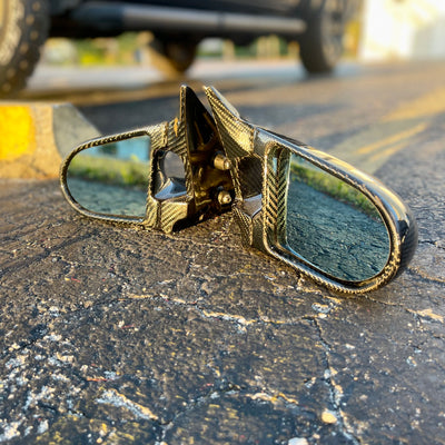 370Z Ganador Mirrors Carbon Fiber Full Replacement Mirrors - Alliance Carbon