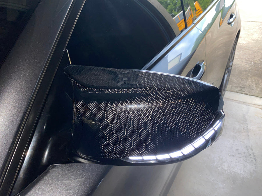 Infiniti Q50 Q60  Carbon Fiber M-Style Mirror Replacement L+R - Alliance Carbon