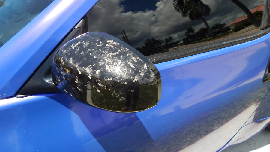 370Z Forged Carbon Fiber Mirror Cap Set - Alliance Carbon