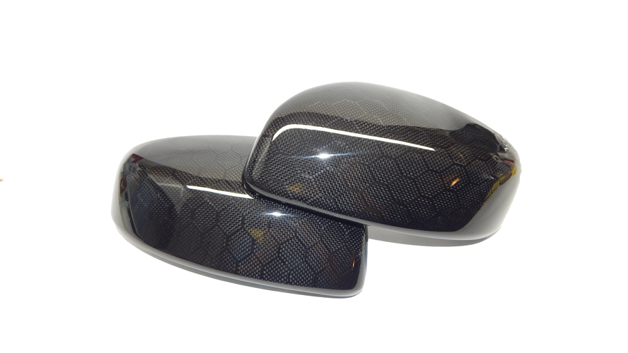 370Z HoneyComb Carbon Fiber Mirror Cap Set - Alliance Carbon
