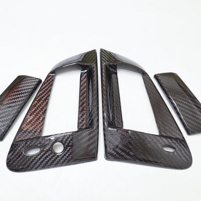 EVO VII VIII IX - Vacuum Carbon 6pcs Window Pillar Trim Covers | racingproductgroup EVO VII VIII IX - Vacuum Carbon 6pcs Window Pillar Trim Covers | racingproductgroup